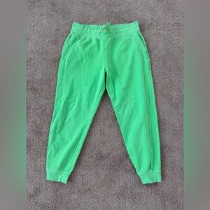 Lululemon Scuba Jogger Sweatpants, bright green, size 14